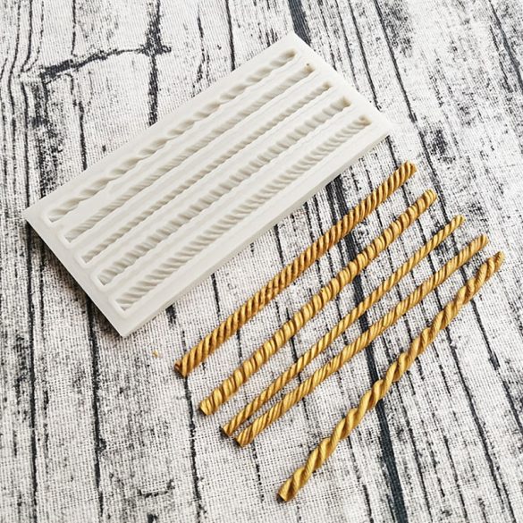 Fonott kötél szilikon forma