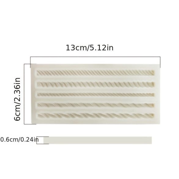 Fonott kötél szilikon forma