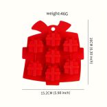 Karácsonyi témájú szilikon sütőforma - Kreatív ajándék alakú formák