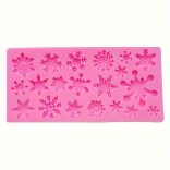 Karácsonyi hópehely szilikon öntőforma csokoládéhoz és muffinokhoz