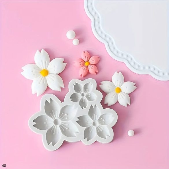 Cseresznyevirág szilikon formakészlet