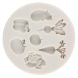 Zöldségtémájú szilikon forma tortadíszítéshez