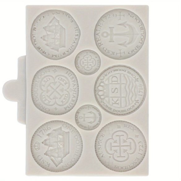 Szilikon kincses érme formák sütéshez