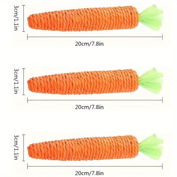 Sárgarépa alakú rágó játék macskáknak