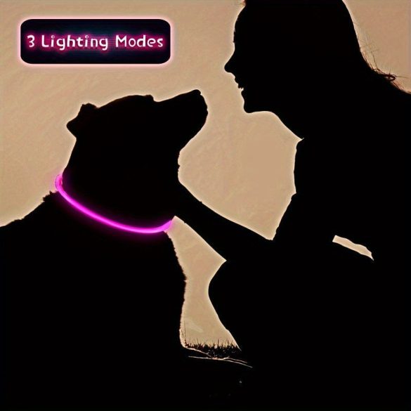 Áll0tható LED kutyanyakörv