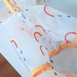 Vízálló kisállat esőkabát szivárványmintával