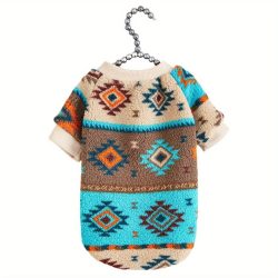   Totemnyomott Kisállat Pulóver, Macska- És Kutyaruha Őszre És Télre