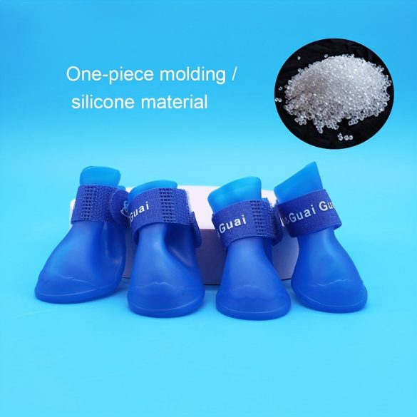 Esőálló kiskutya csizmák csúszásgátló kialakítással