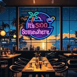 Trópusi Neon LED világítás