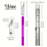 11 db-os rozsdamentes acél precíziós pengekészlet