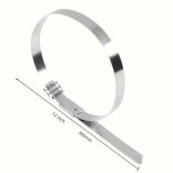 20 darab rozsdamentes acél kötözőcsipesz