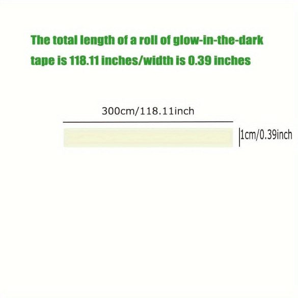3db - Színes, sötétben világító szalag, öntapadós fluoreszkáló ragasztó