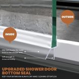 2db Vízálló zuhanyajtó alsó tömítőcsík