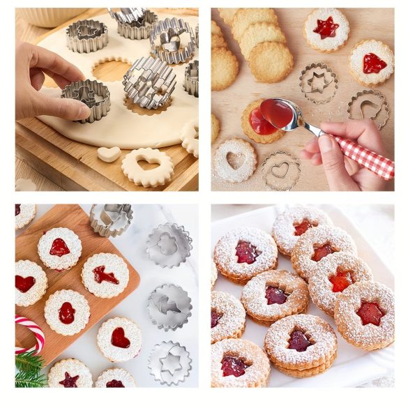 9 darabos Karácsonyi Süteményszaggató Készlet