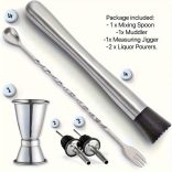 Professzionális rozsdamentes acél koktél shaker készlet