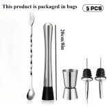 Professzionális rozsdamentes acél koktél shaker készlet