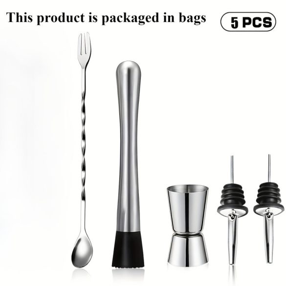 Professzionális rozsdamentes acél koktél shaker készlet