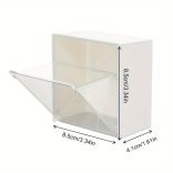 Falra szerelhető fehér flip tárolódoboz