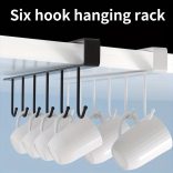 Könnyen felszerelhető fém 6-akasztós állvány