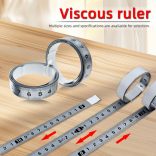 Öntapadós Fém Mérőszalag - Tartós, Rozsdamentes és Kopásálló Átlátszó Skálával