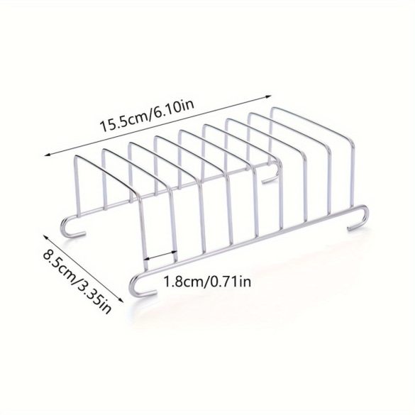 rozsdamentes acélból készült légkeverős sütőrács kiegészítő