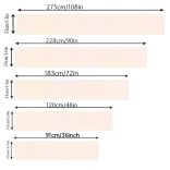 Kék-zöld-arany Ginkgo levél mintás asztali futó