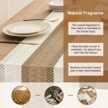 Horgolt Asztali Futó Bojttal