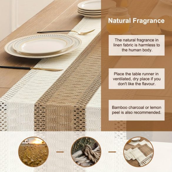 Horgolt Asztali Futó Bojttal