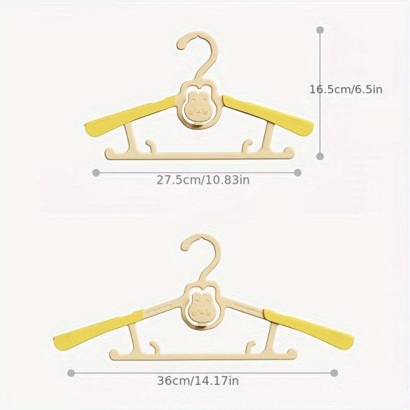 5db Állítható és Egymásra Rakható Ruhaakasztó