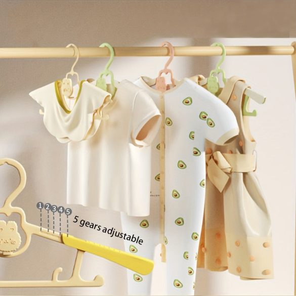 5db Állítható és Egymásra Rakható Ruhaakasztó
