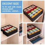 24 rekeszes zokni- és fehérnemű-rendező elválasztó