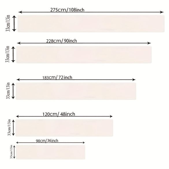 Lenvászon asztali futó vadvirág és levél mintával