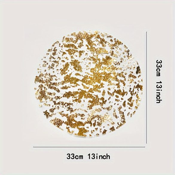 12db Ezüst-arany színű Eldobható Tányéralátét