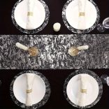 12db Ezüst-arany színű Eldobható Tányéralátét