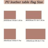 1 darabos PU bőr asztali futó