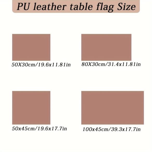 1 darabos PU bőr asztali futó