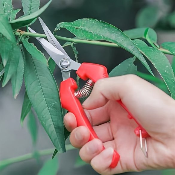 1db Prémium Ergonomikus Rozsdamentes Acél Kerti Olló