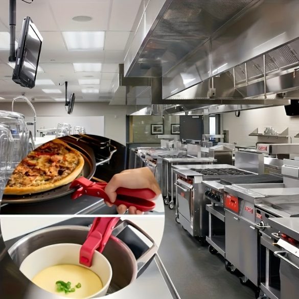 Konyhai Fogó - Forrázásgátló Tál és Tányér Fogó