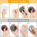 Könnyen felszerelhető szívókorongos akasztók zuhanyhoz