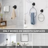 Könnyen felszerelhető szívókorongos akasztók zuhanyhoz