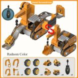 4 az 1-ben szétszerelhető és összeszerelhető mérnöki járműmodell