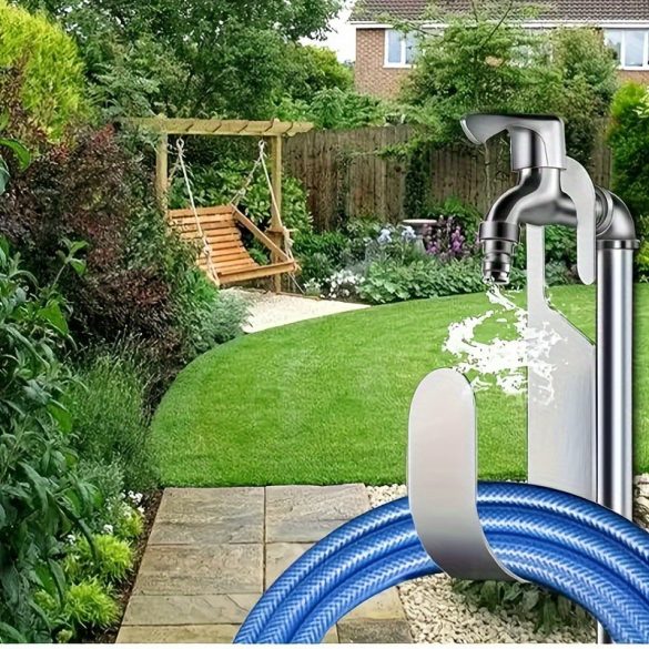 Rozsdamentes Acél Kerti Tömlőtartó