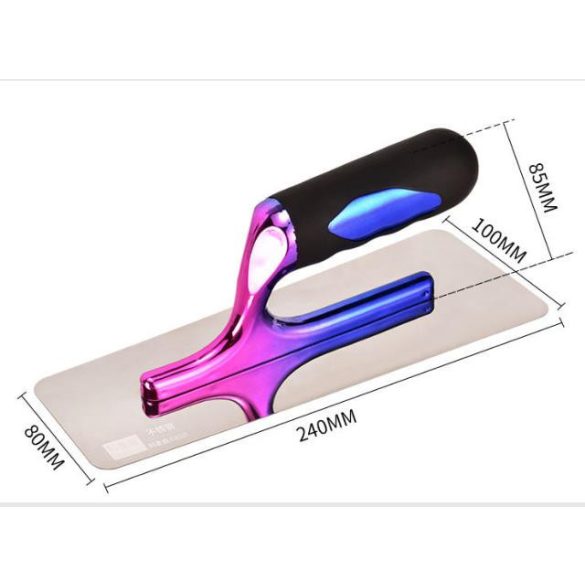 Rozsdamentes acél glett, színes fogantyúval (1 db)