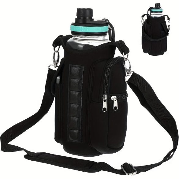 Mágneses Táska Vízpalack Tartóval és Telefon Zsebekkel