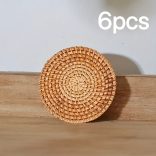 6db Kézzel Készített Rattan Poháralátét