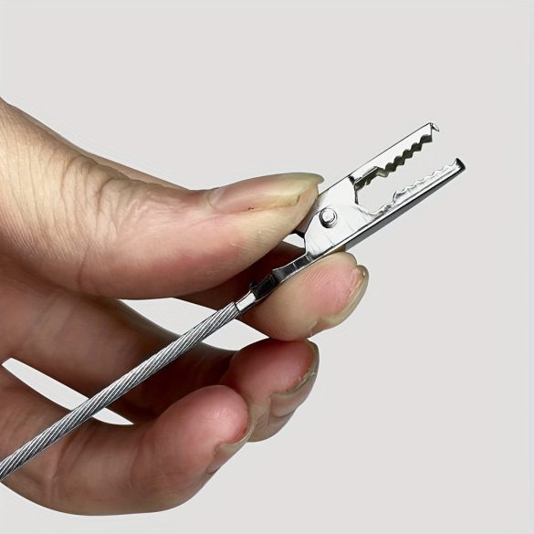 10db fából készült kártyatartó aligátorkapcsokkal