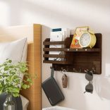 1db Fa Fali Kijelző Keretes Polc