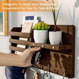 1db Fa Fali Kijelző Keretes Polc