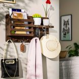 1db Fa Fali Kijelző Keretes Polc