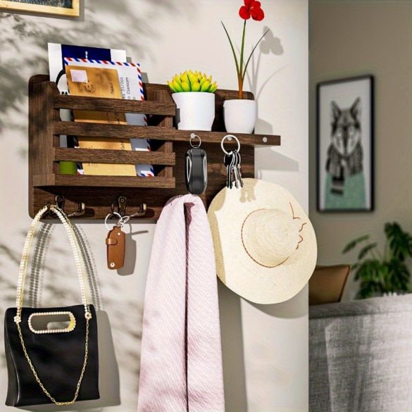 1db Fa Fali Kijelző Keretes Polc